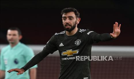  Pemain Manchester United Bruno Fernandes.