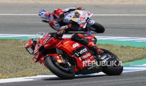 Pembalap MotoGP Italia Francesco Bagnaia (Tim Ducati Lenovo). 