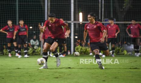 Para pemain timnas Indonesia U-22.