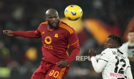 Penyerang AS Roma Romelu Lukaku