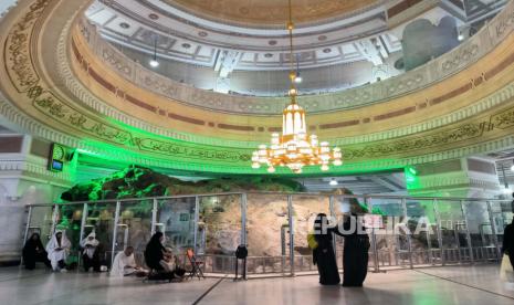 Bukit Safa di dalam Masjidil Haram, Makkah, Arab Saudi, Selasa (18/7/2023).