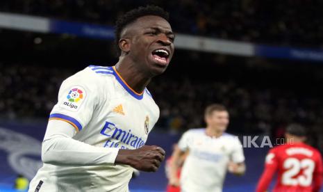 Bintang Real Madrid,Vinicius Junior menjadi pemain terbaik La Liga edisi November 2021. 