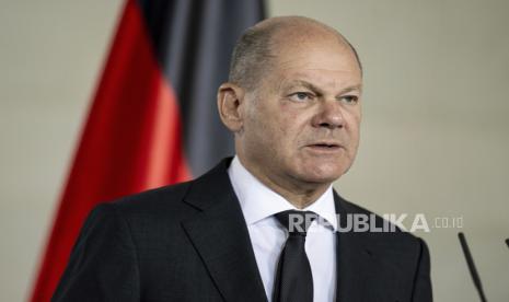 Kanselir Jerman Olaf Scholz mengatakan pada Kamis (12/10/2023), tindakan keras terhadap organisasi yang mendukung Hamas