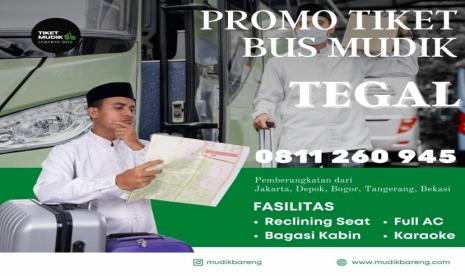 Harga Tiket Bus Mudik Tujuan Tegal Lebaran 2022