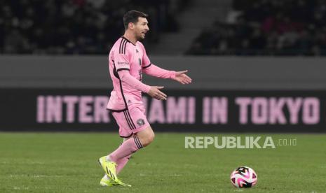 Penyerang Inter Miami Lionel Messi bermain di Jepang.