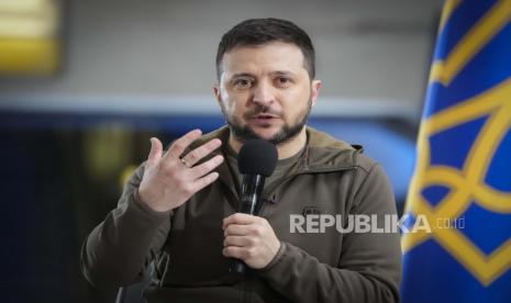 Presiden Ukraina, Volodymyr Zelenskyy, menilai Rusia sebabkan melonjaknya kelaparan di dunia  