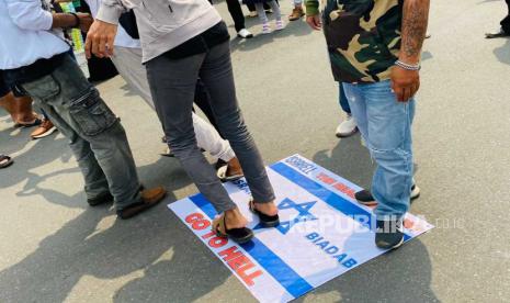 Bendera Israel (ilustrasi). Zionis Israel tidak terima disebut PBB langgar hukum internasional