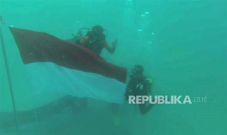 Puluhan Penyelam Kibarkan Merah Putih di Pulau Gili Labak Sumenep (ilustrasi).