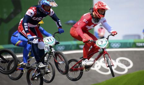 Italia kalahkan juara dunia balap sepeda Denmark di Olimpiade Tokyo.