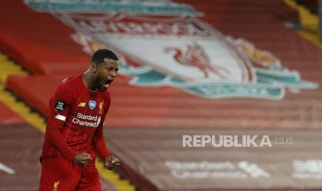 Gelandang Liverpool asal Belanda, Georginio Wijnaldum.