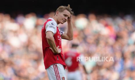 Kapten Arsenal Martin Odegaard. 