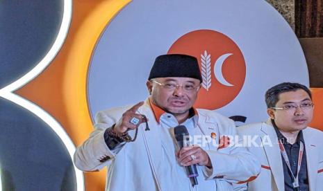 Sekretaris Jenderal Partai Keadilan Sejahtera (PKS), Habib Aboe Bakar Alhabsyi di Hotel Sultan, Jakarta, Jumat (24/2).