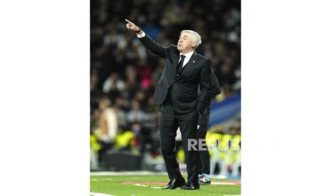 Pelatih Real Madrid Carlo Ancelotti.