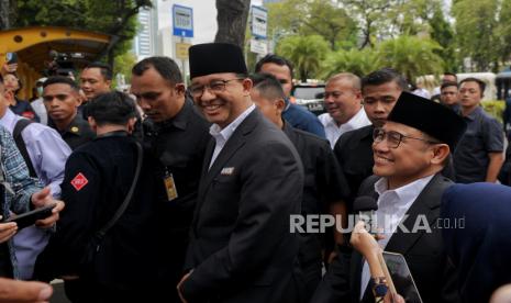 Pasangan capres dan cawapres nomor urut 1 Anies Baswedan dan Muhaimin Iskandar.