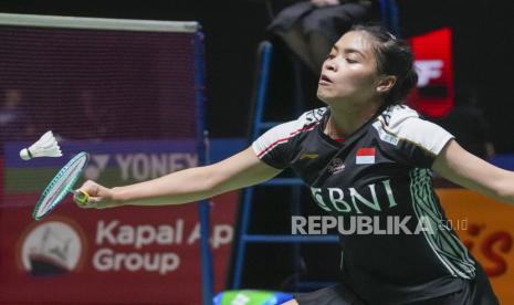 Pebulu tangkis tunggal putri Indonesia, Gregoria Mariska Tunjung.