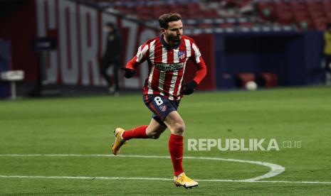 Gelandang Atletico Madrid Saul Niguez 