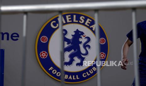 Logo klub sepak bola Chelsea. Bruce Buck akan mengundurkan diri sebagai CEO Chelsea pada 30 Juni 2022. 