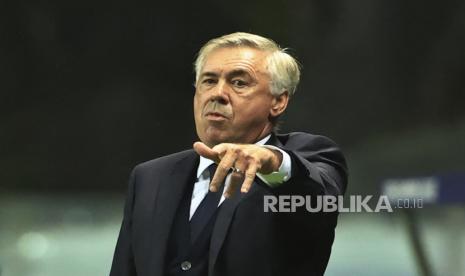 Pelatih Real Madrid, Carlo Ancelotti.