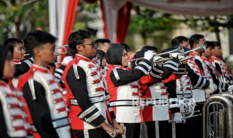 Ilustrasi grup marching band.