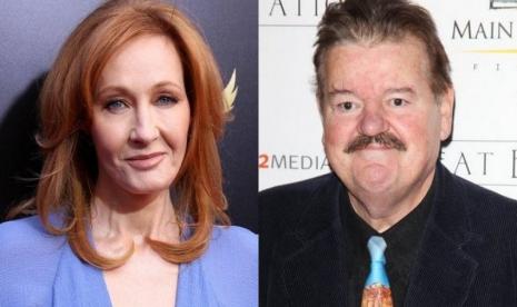 JK Rowling dan Robbie Coltrane.