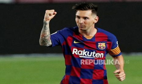 Bintang Barcelona Lionel Messi.