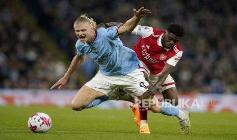 Manchester Ciry Vs Arsenal, Kamis (27/4/2023). 