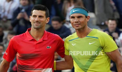 Novak Djokovic (kiri) dan Rafael Nadal