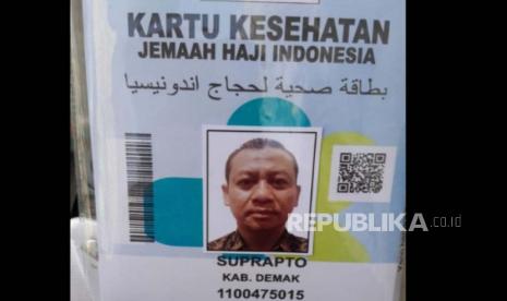 Seorang calhaj asal demak atas nama Suprapto meninggal dunia di Arab Saudi, Kamis (25/5/2023).