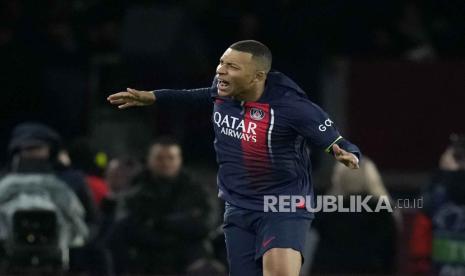 Striker Paris Saint-Germain (PSG) asal Prancis, Kylian Mbappe, yang kini diincar Real Madrid.