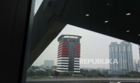 Penampakan gedung KPK. Hari ini KPK rencananya akan melantik pegawainya yang lolos TWK sebagai ASN.