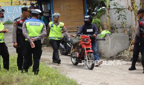 Polresta Yogyakarta menjaring pengendara sepeda motor yang menggunakan knalpot brong, Ahad (12/2/2023) lalu.