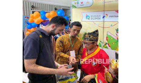 Sebanyak 71 UMKM mitra binaan Pertamina ikuti pameran di Pasar Senggol Turkiye 2023. 