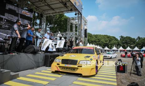  Ketua Umum Ikatan Motor Indonesia (IMI) Bambang Soesatyo membuka Indonesia Auto Speed Festival 2023, di Sirkuit Internasional Sentul, Bogor, Jawa Barat, Sabtu (2/9/2023). 