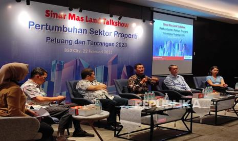 Sinar Mas Land Talkshow, bertajuk “Pertumbuhan Sektor Properti; Peluang dan Tantangan di 2023”, di Marketing Office BSD City, Tangerang, Banten,  Selasa (22/2/2023). 