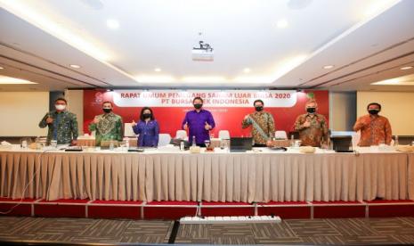 Direksi BEI pada RUPSLB di Jakarta, Selasa, 27 Oktober 2020. (Foto : BEI)