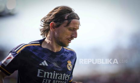 Gelandang Veteran Real Madrid Luka Modric. 