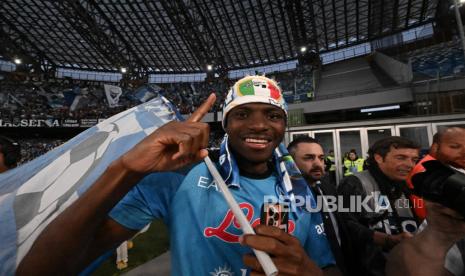 Striker Napoli Victor Osimhen. 