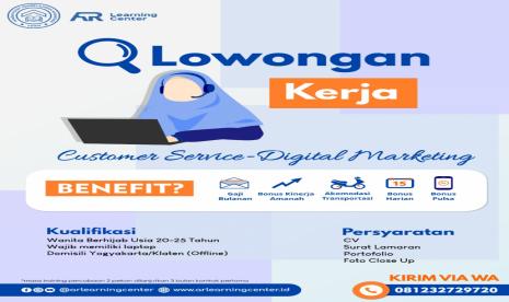 Lowongan Kerja Part Time Digital Marketing dan Customer Service