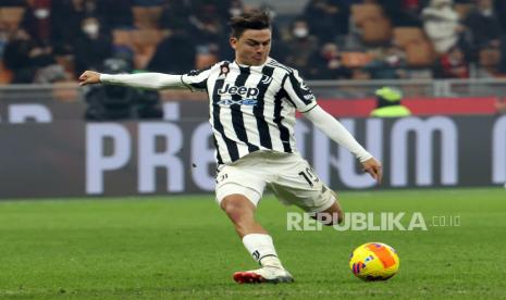 Striker Juventus Paulo Dybala. Inter Milan dikabarkan berminat merekrut Dybala.