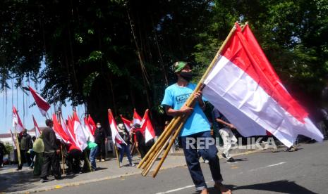 Gerakan 10 Juta Bendera Meriahkan Hut ke-77 RI di Yogya (ilustrasi).