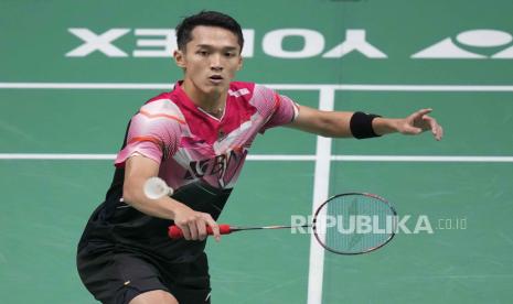 Pebulu tangkis tunggal putra Indonesia, Jonatan Christie alias Jojo.