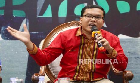 Pengamat Politik sekaligus CEO & Founder Voxpol Center Research and Consulting Pangi Syarwi Chaniago saat ditanyai mengenai peluang tokoh di Pilgub DKI Jakarta.