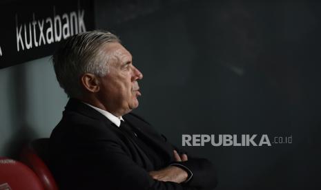 Pelatih Real Madrid, Carlo Ancelotti.