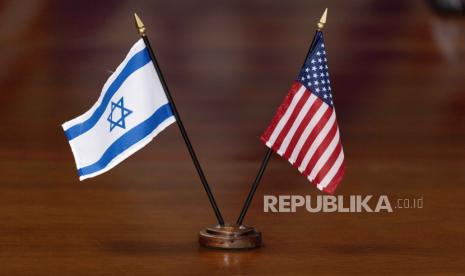 Bendera  Israel dan Amerika Serikat. (ilustrasi) 