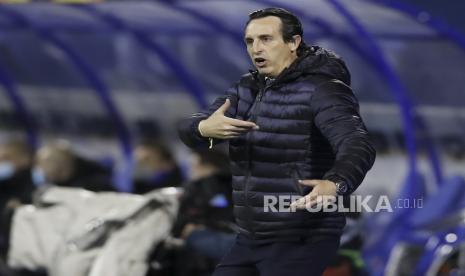 Pelatih Villarreal Unai Emery.