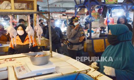 Pasar tradisional Panorama di Kota Bengkulu jadi klaster baru penularan Covid-19. Ilustrasi.