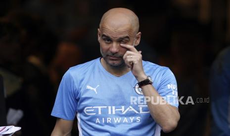  Pelatih kepala Manchester City Pep Guardiola.