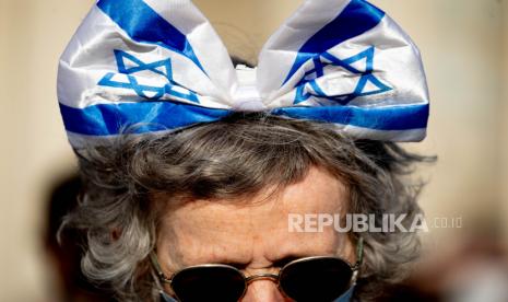 Kekuatan lobi Yahudi di balik pembelaan Amerika Serikat terhadap Israel. Ilustrasi Bendera Israel