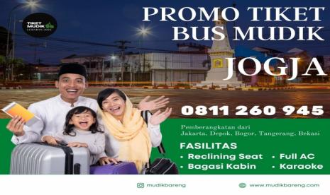 Harga Tiket Bus Mudik Tujuan Jogja Lebaran 2022