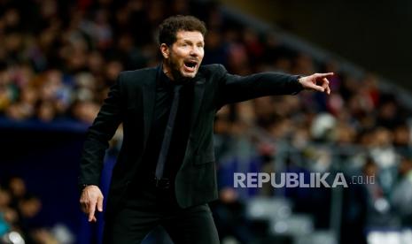 Pelatih Atletico Madrid, Diego Simeone.